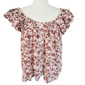 Jessica Simpson Violetta Flutter Sleeve Top